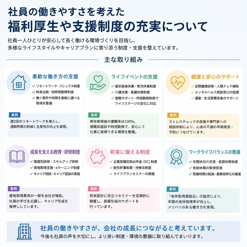 福祉や福利厚生の充実