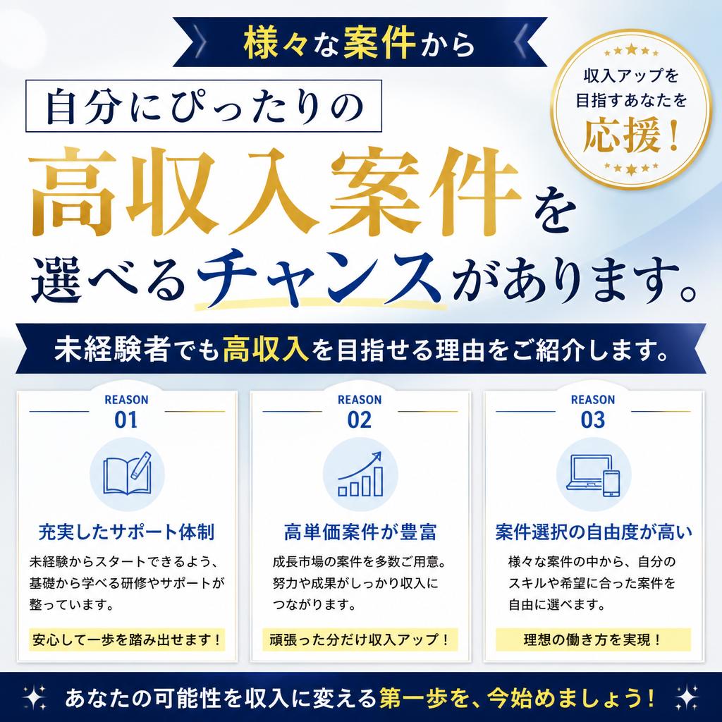 高収入案件の魅力とは？