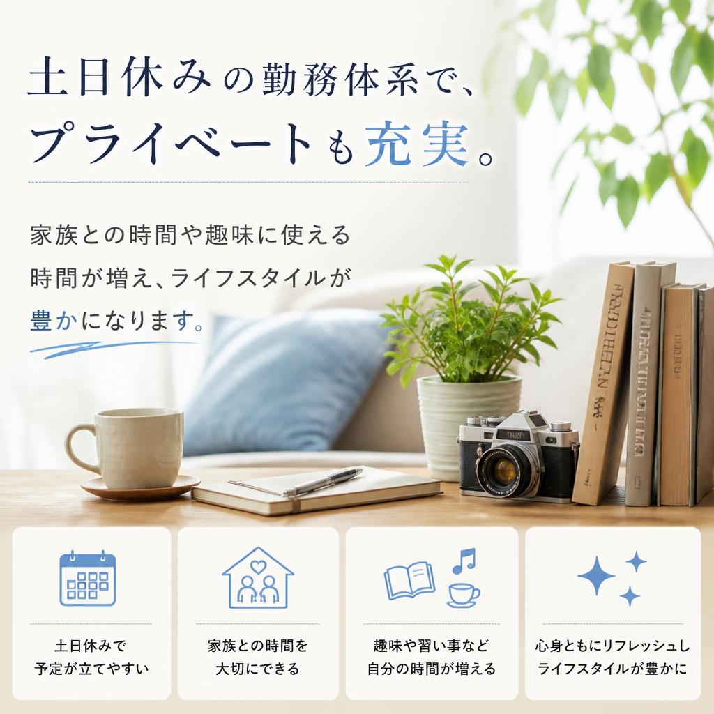 土日休みの魅力
