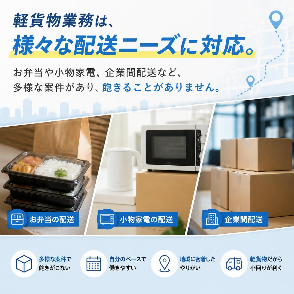 多様な配送案件の紹介