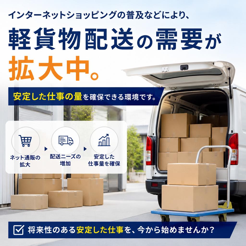2. 軽貨物の需要が高まっています