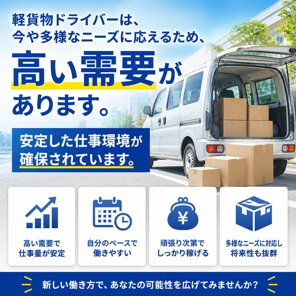高い需要と安定した業務