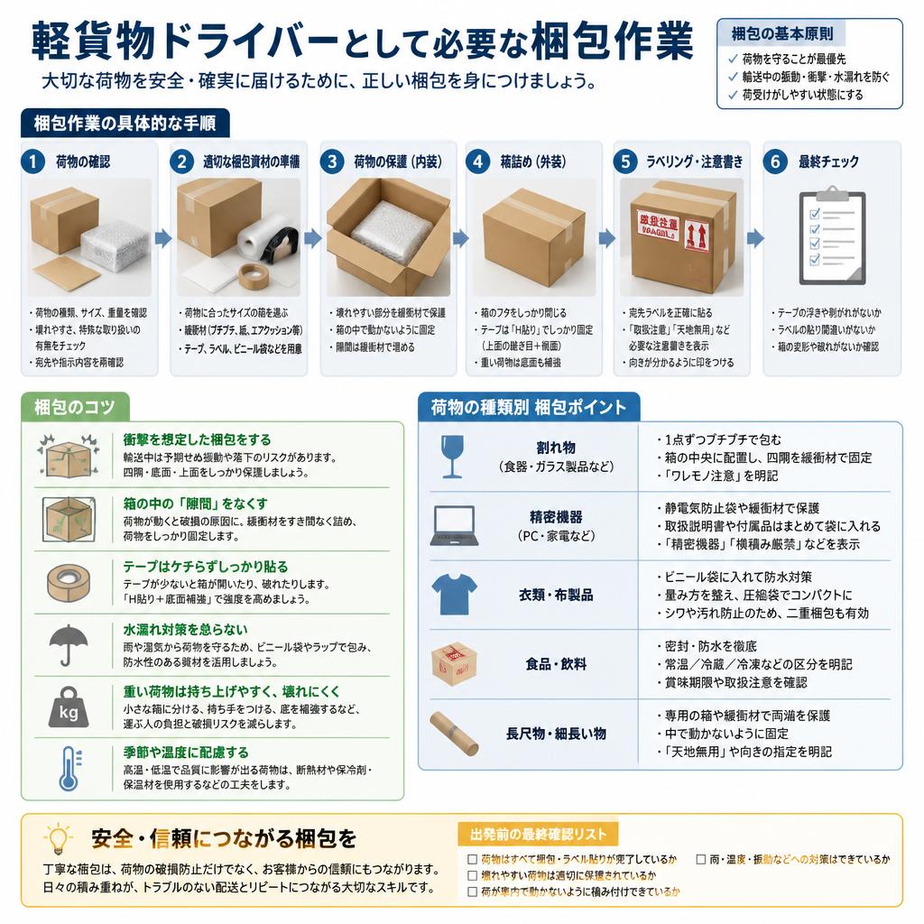 梱包作業とその手順