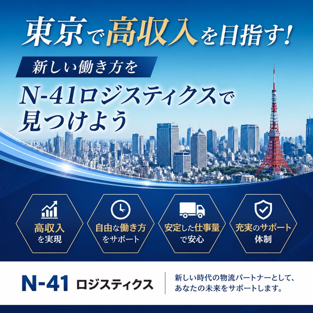 東京で高収入を目指す！新しい働き方をN-41ロジスティクスで見つけよう