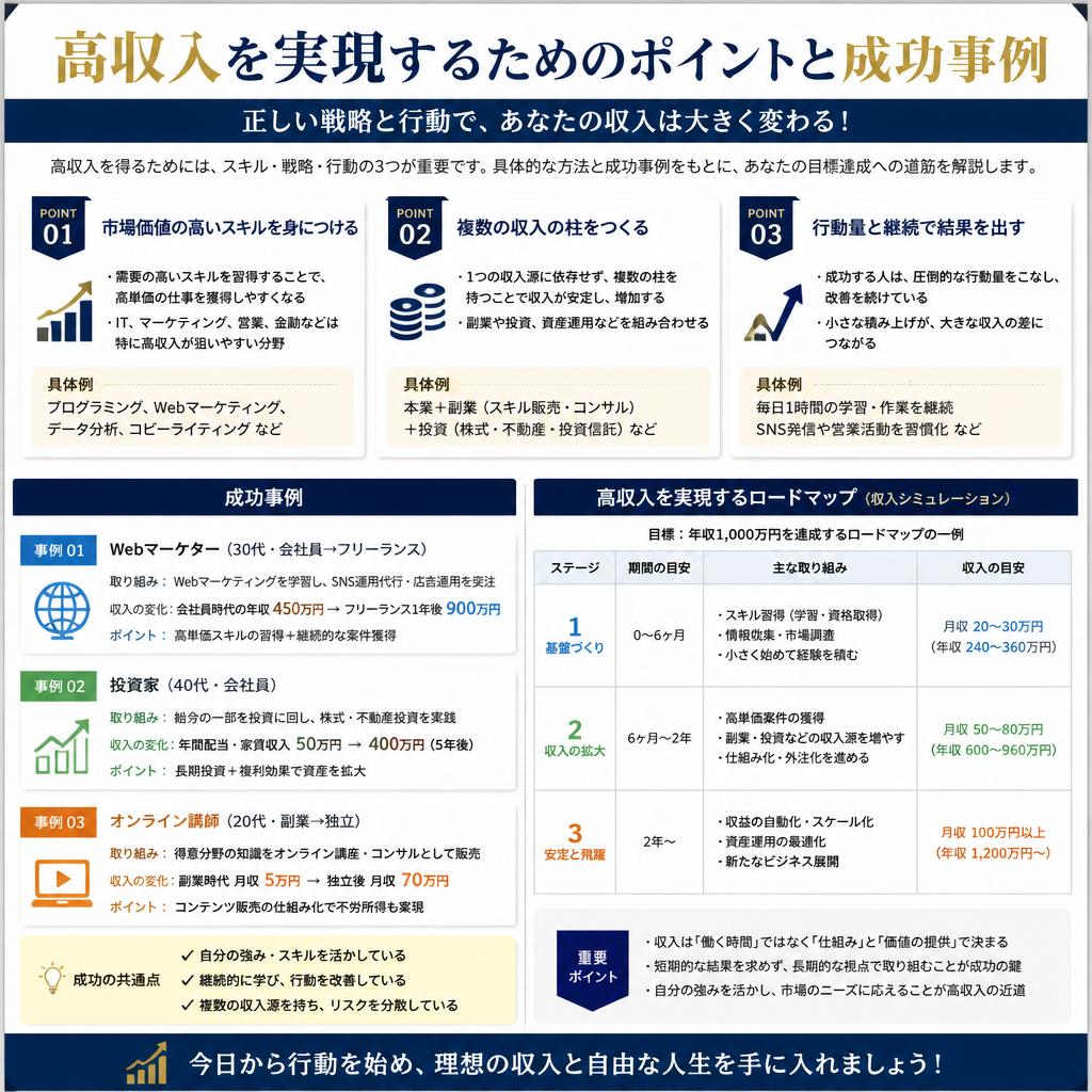 高収入を実現する秘訣