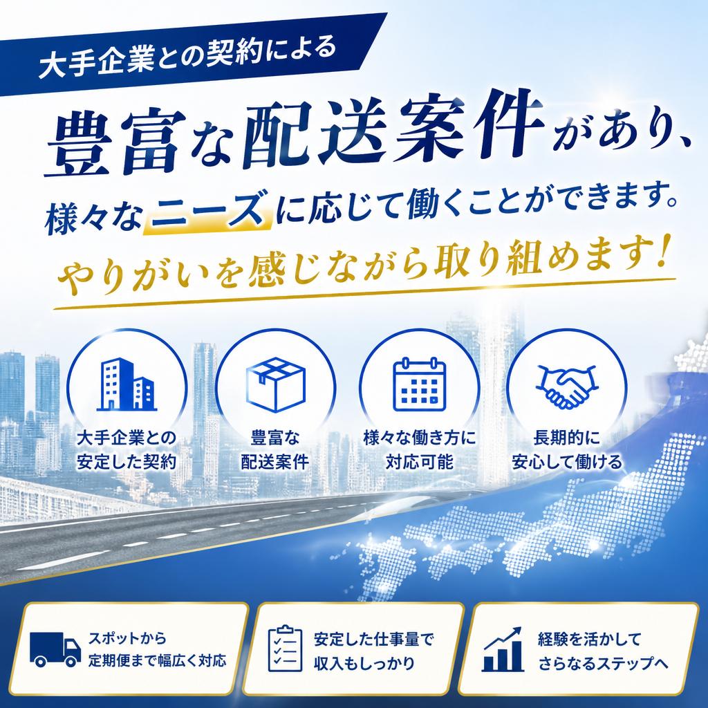 豊富な案件量でやりがい充分