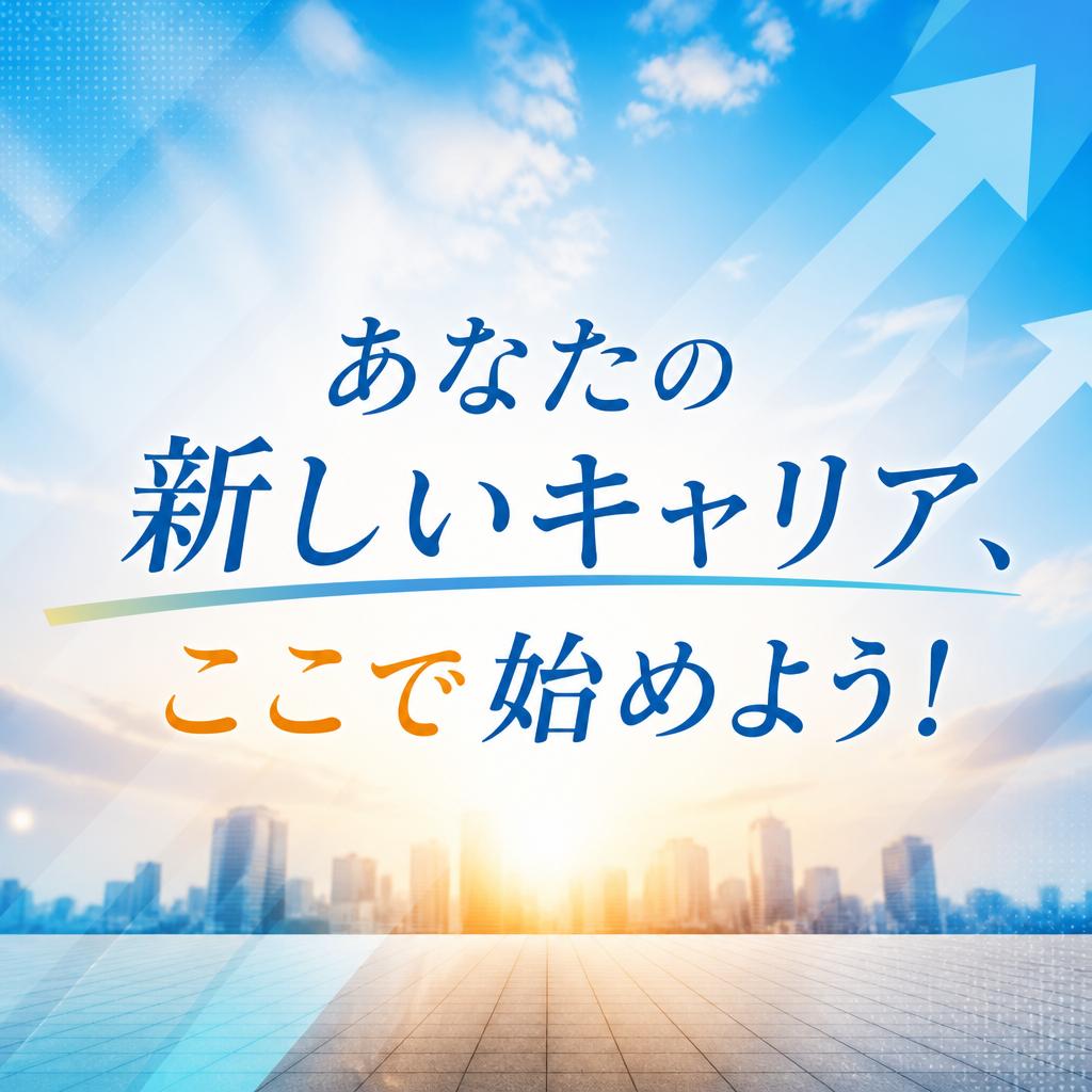 あなたの新しいキャリア、ここで始めよう！