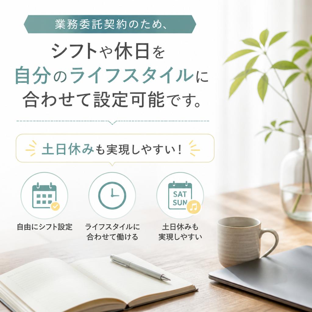 シフトの自由度が高い