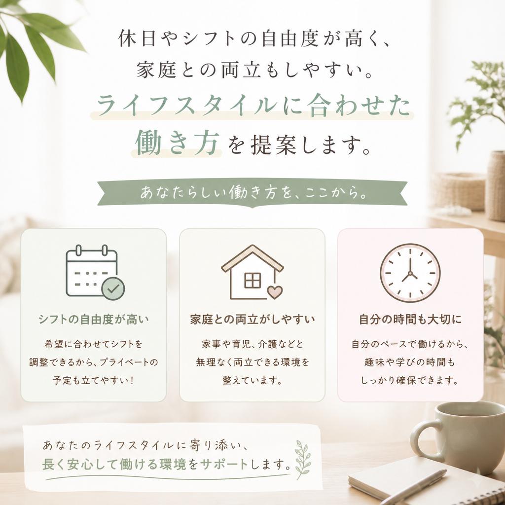 働きやすさのポイント