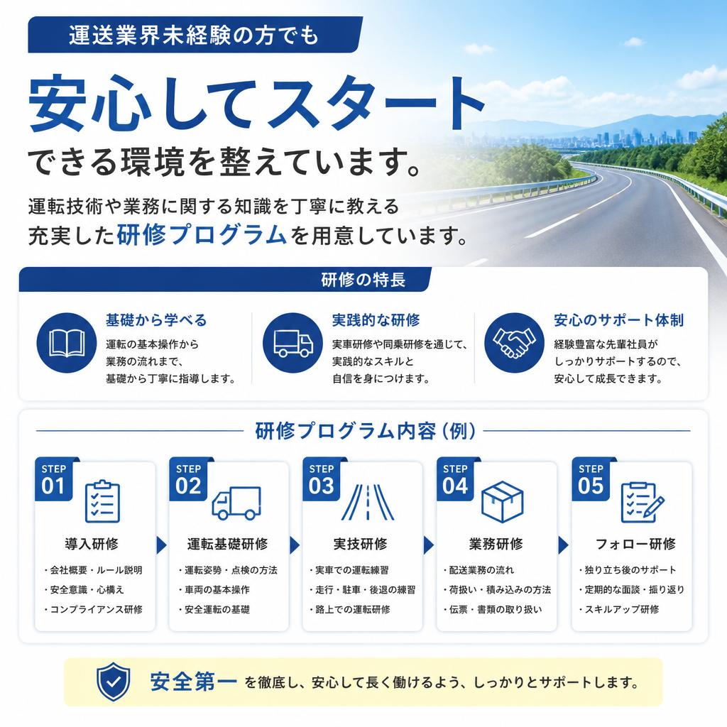 未経験者も安心の充実した研修制度